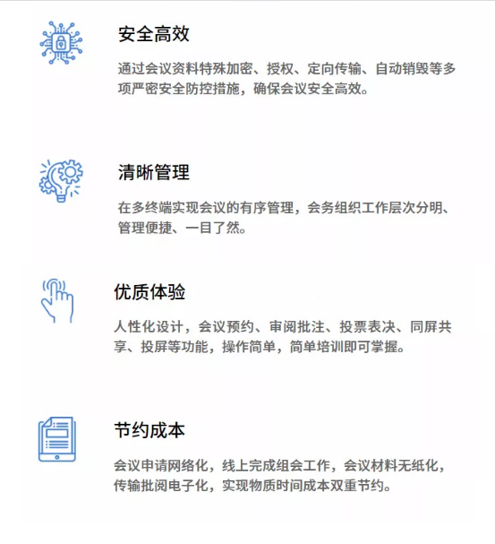 無(wú)紙化會(huì)議系統(tǒng)優(yōu)點(diǎn)